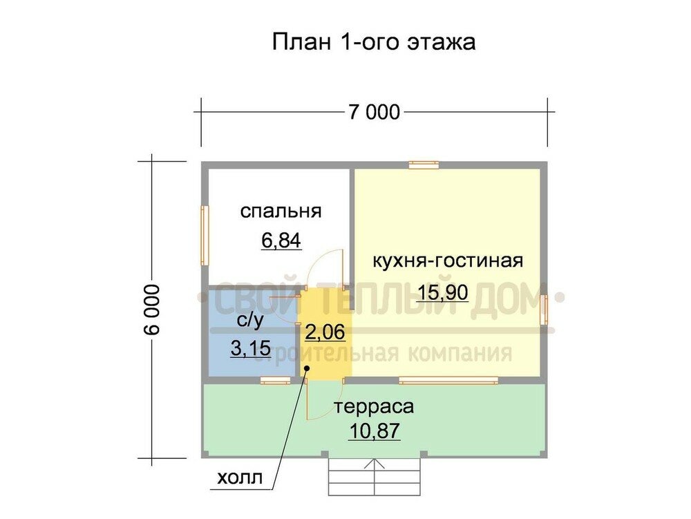 Компактный каркасный дом за 2 недели